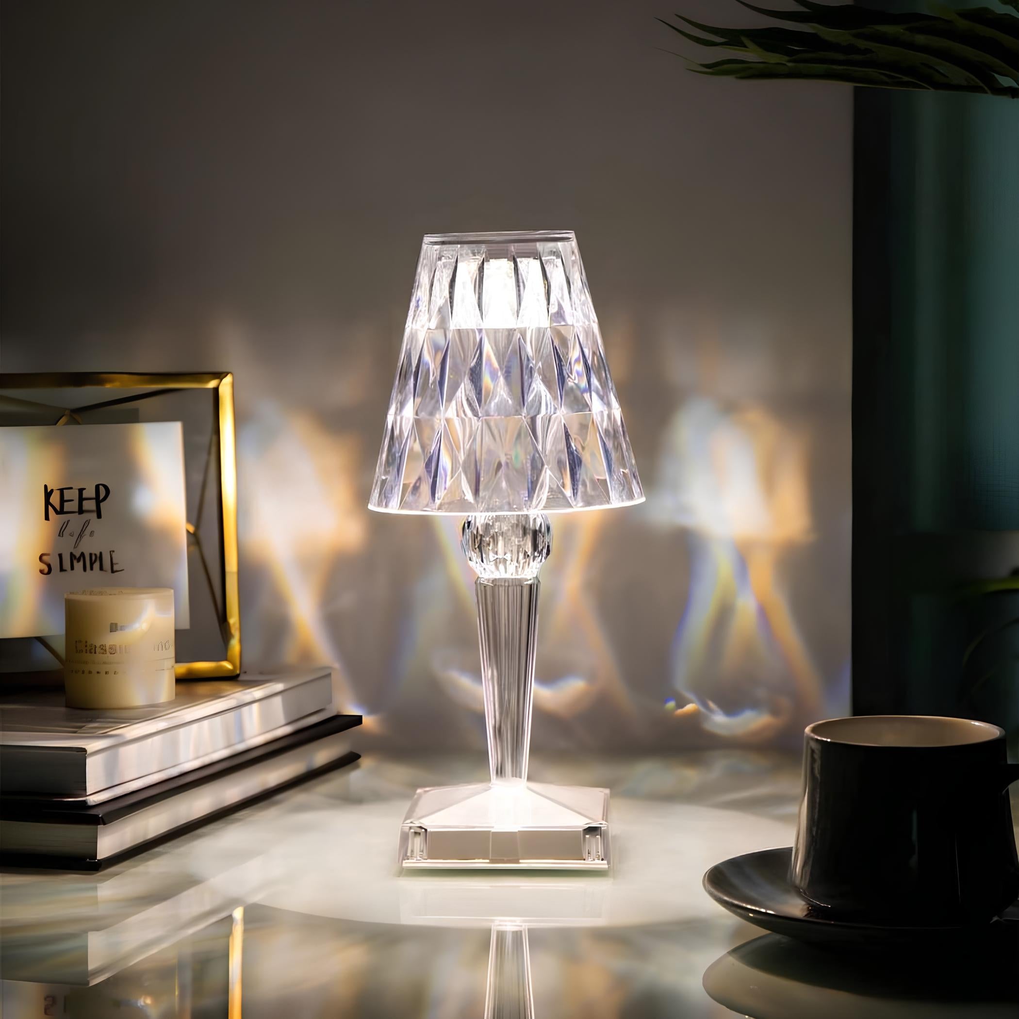 Tafellamp Kristallijn – Moderne Elegantie En Warme Sfeer
