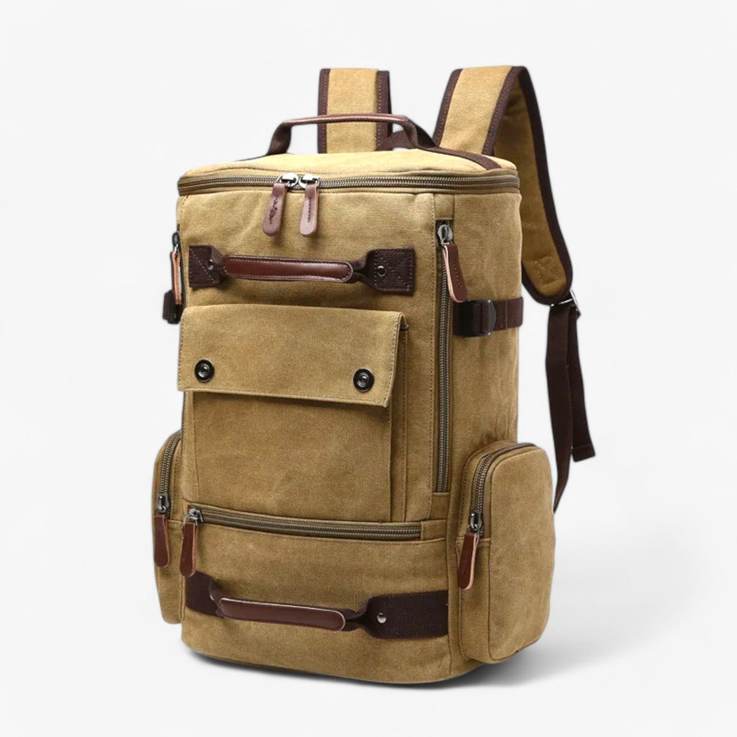 Mochila Vintage Com Compartimento Para Computador Portátil