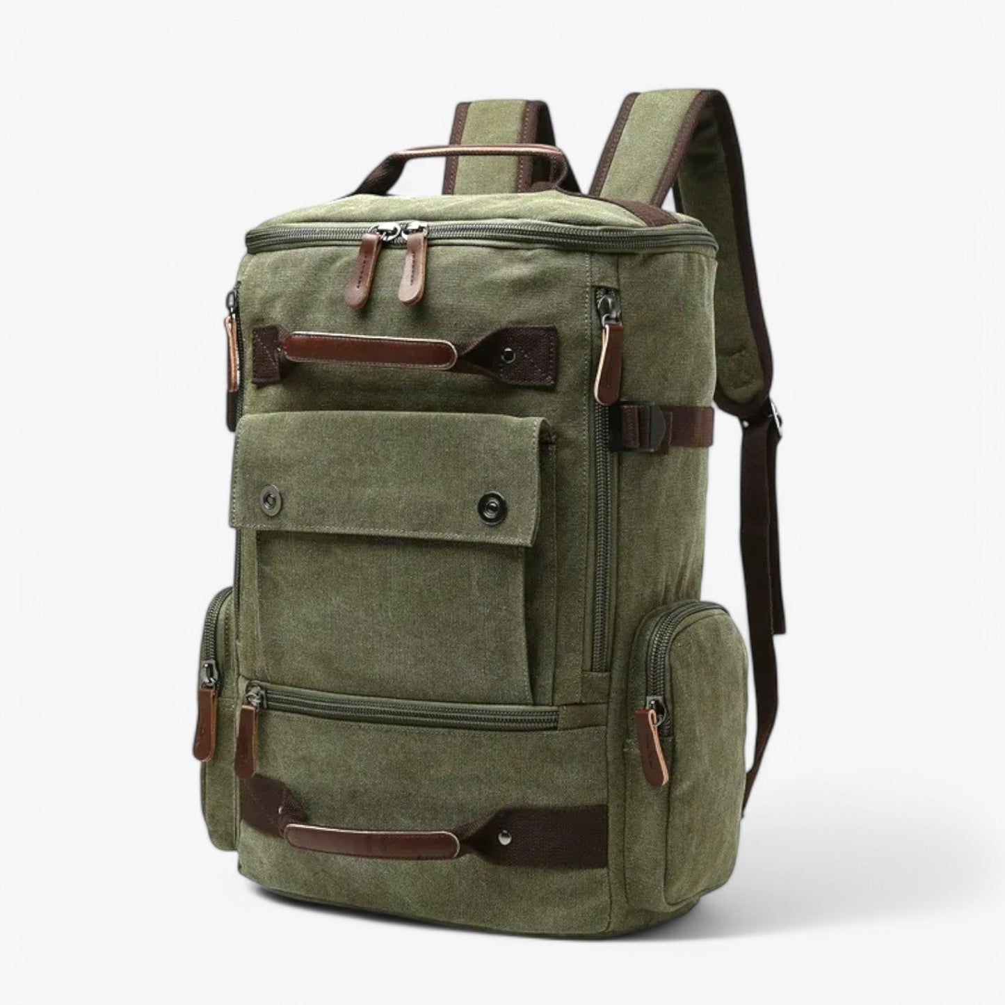 Mochila Vintage Com Compartimento Para Computador Portátil