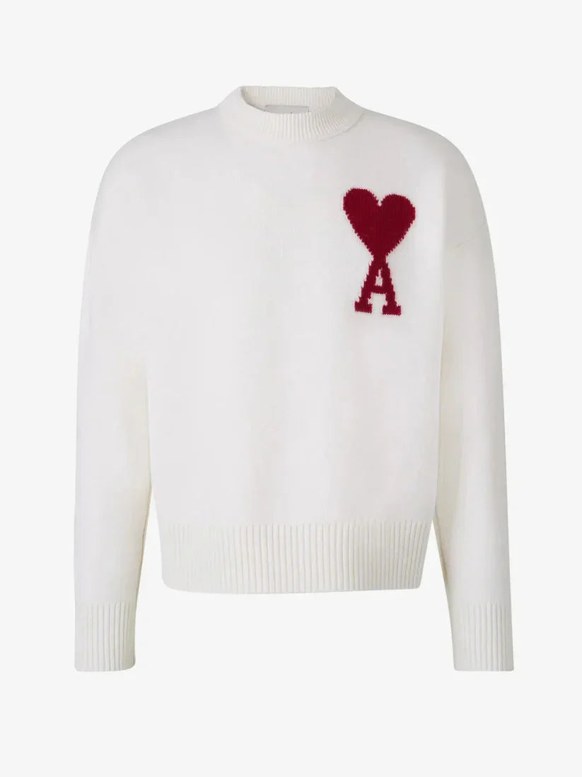 Aimé | Unisex-Pullover – Symbolisches Herz und trendiger Stil