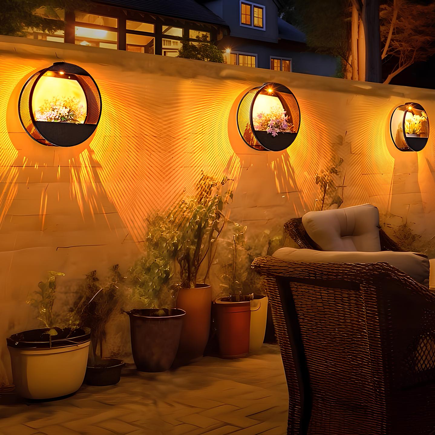 Solar Outdoor Wall Lamp – Automatic and Economical Lighting