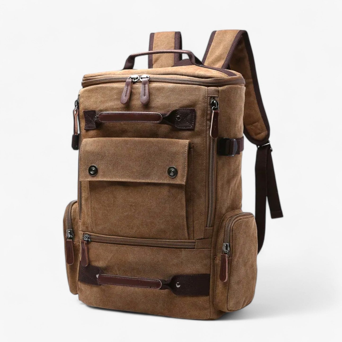 Mochila Vintage Com Compartimento Para Computador Portátil