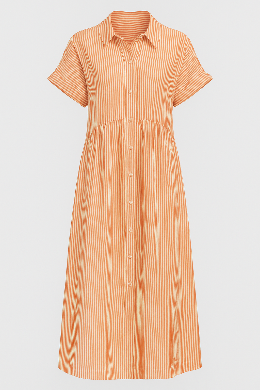 Vestido Midi Com Bolsos – Elegante, Confortável E Com Bolsos Práticos