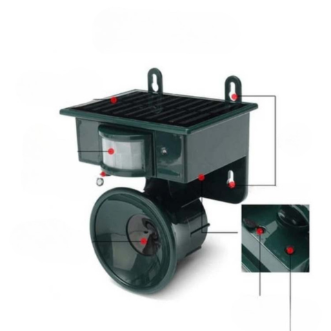 Ηλεκτρονική Απωθητική Συσκευή Για Κήπο — Κυνηγάει Τα Πουλιά Και Προστατεύει Τους Χώρους Σας