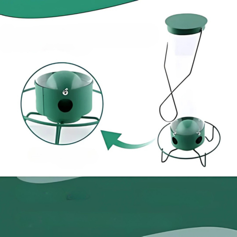 Comedouro Para Pássaros Suspenso – Proteção Anti-Esquilo E Reabastecimento Fácil