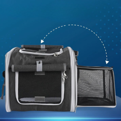 Állatok számára készült, kinyitható kerékpáros kosár – Praktikus és kényelmes