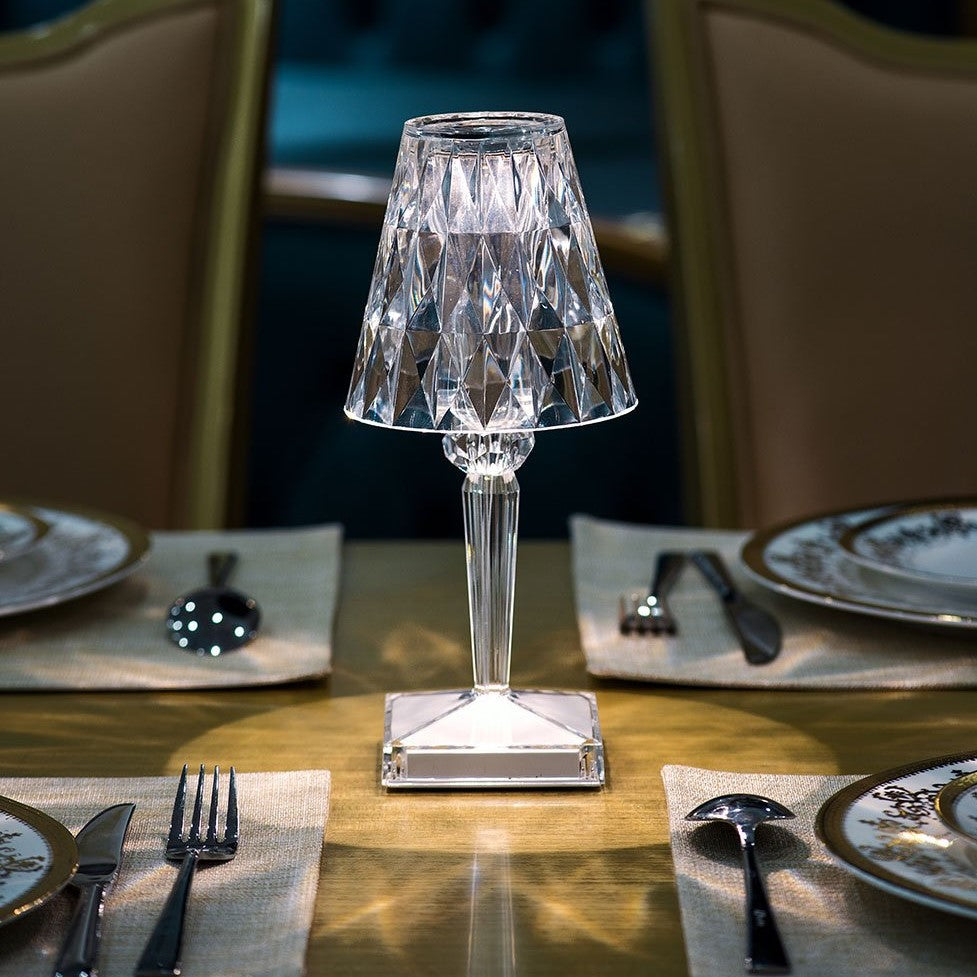 Tafellamp Kristallijn – Moderne Elegantie En Warme Sfeer