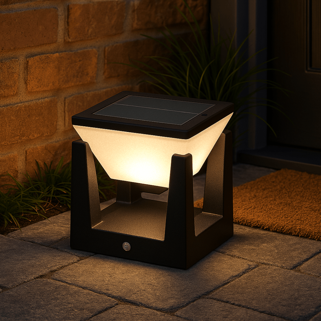 Utendørs solcellelampe