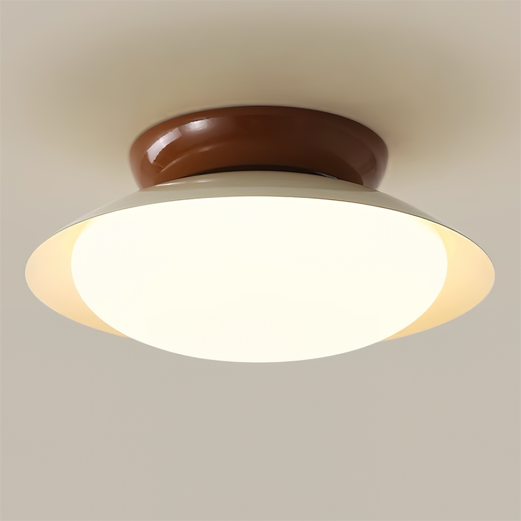 Rund LED-taklampe - naturlig glød og diskret eleganse