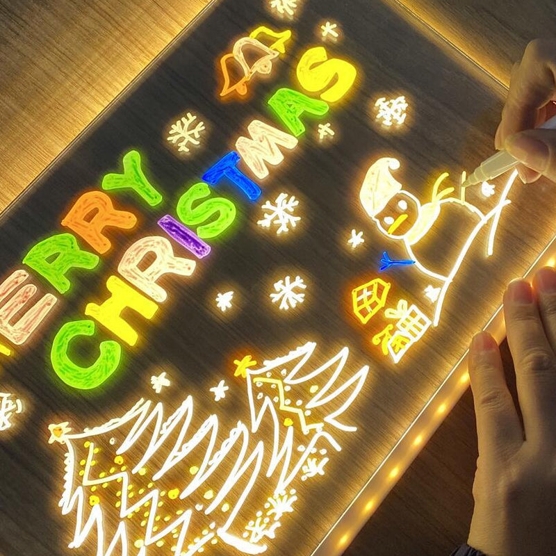 Pizarra LED: ¡Escribe, ilumina y muestra tus ideas en color! 