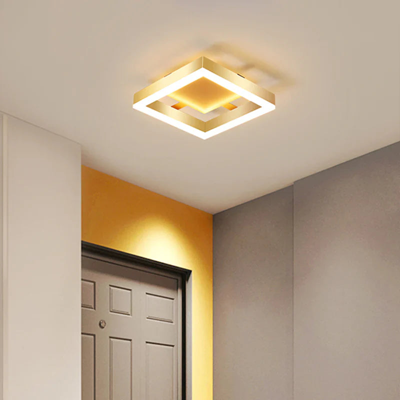 Współczesna lampa sufitowa - eleganckie kształty i jednolite oświetlenie