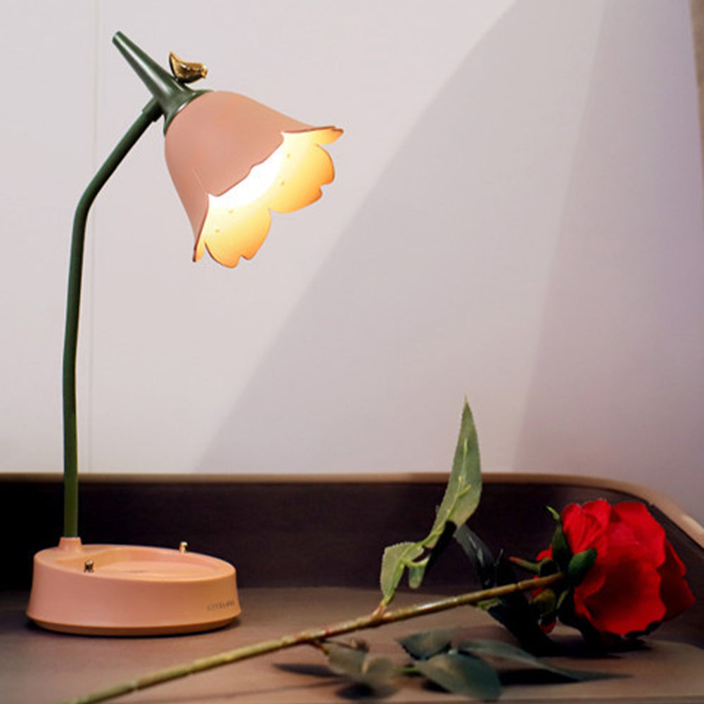 Skrivbordslampa Blomma – Elegans Och Mjuk Ljus 