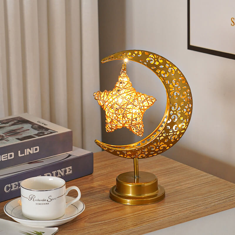Gouden maanlamp - Magische gloed & Betoverende sfeer