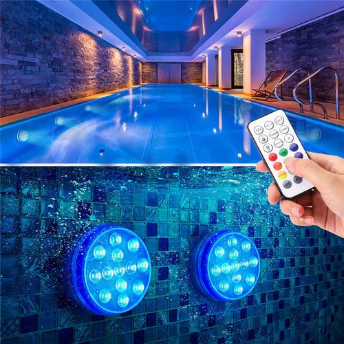 Lampă LED submersibilă cu telecomandă – iluminat etanș și versatil 