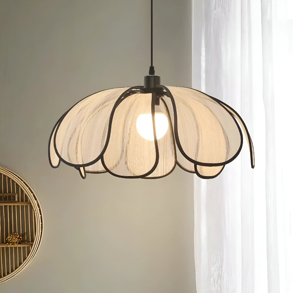 Elegancka lampa wisząca z naturalnej wikliny - naturalna dekoracja i harmonijne oświetlenie