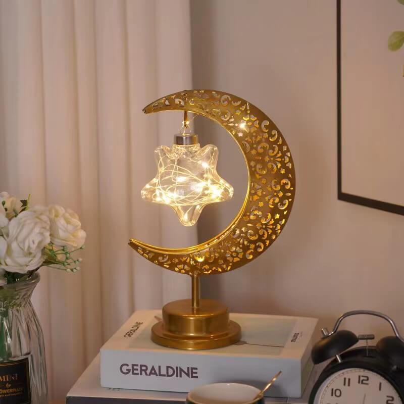Gouden maanlamp - Magische gloed & Betoverende sfeer