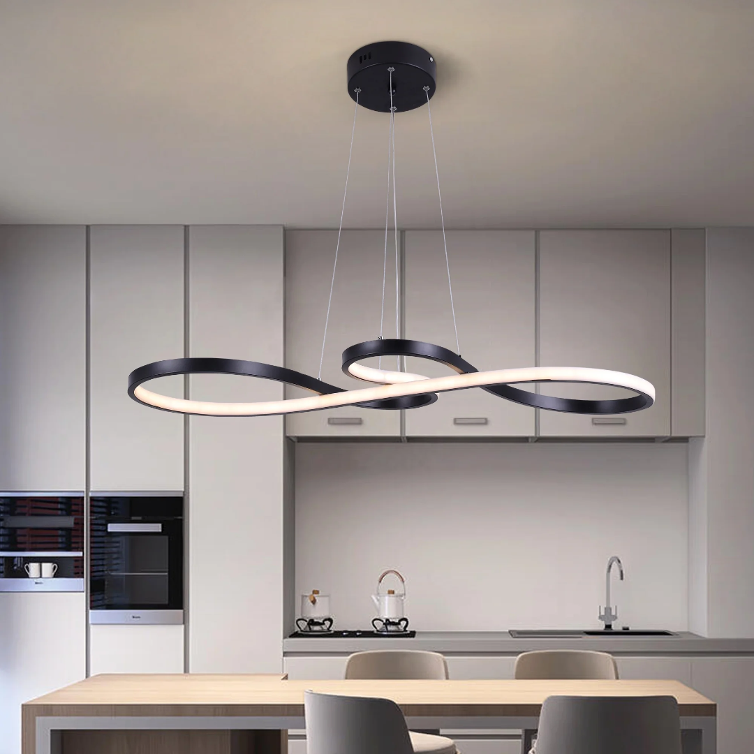 إضاءة LED حديثة على شكل حلقات - تصميم أنيق ومستقبلي 