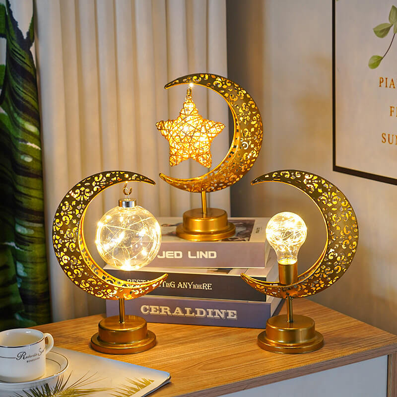 Gouden maanlamp - Magische gloed & Betoverende sfeer