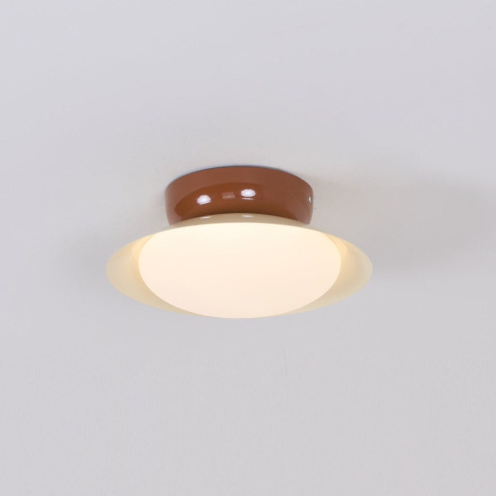 Rund LED-taklampe - naturlig glød og diskret eleganse