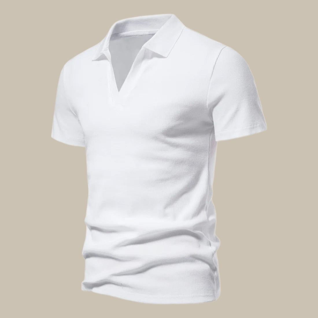 Justin | Polo Classico – Collo a V e Look Polivalente 