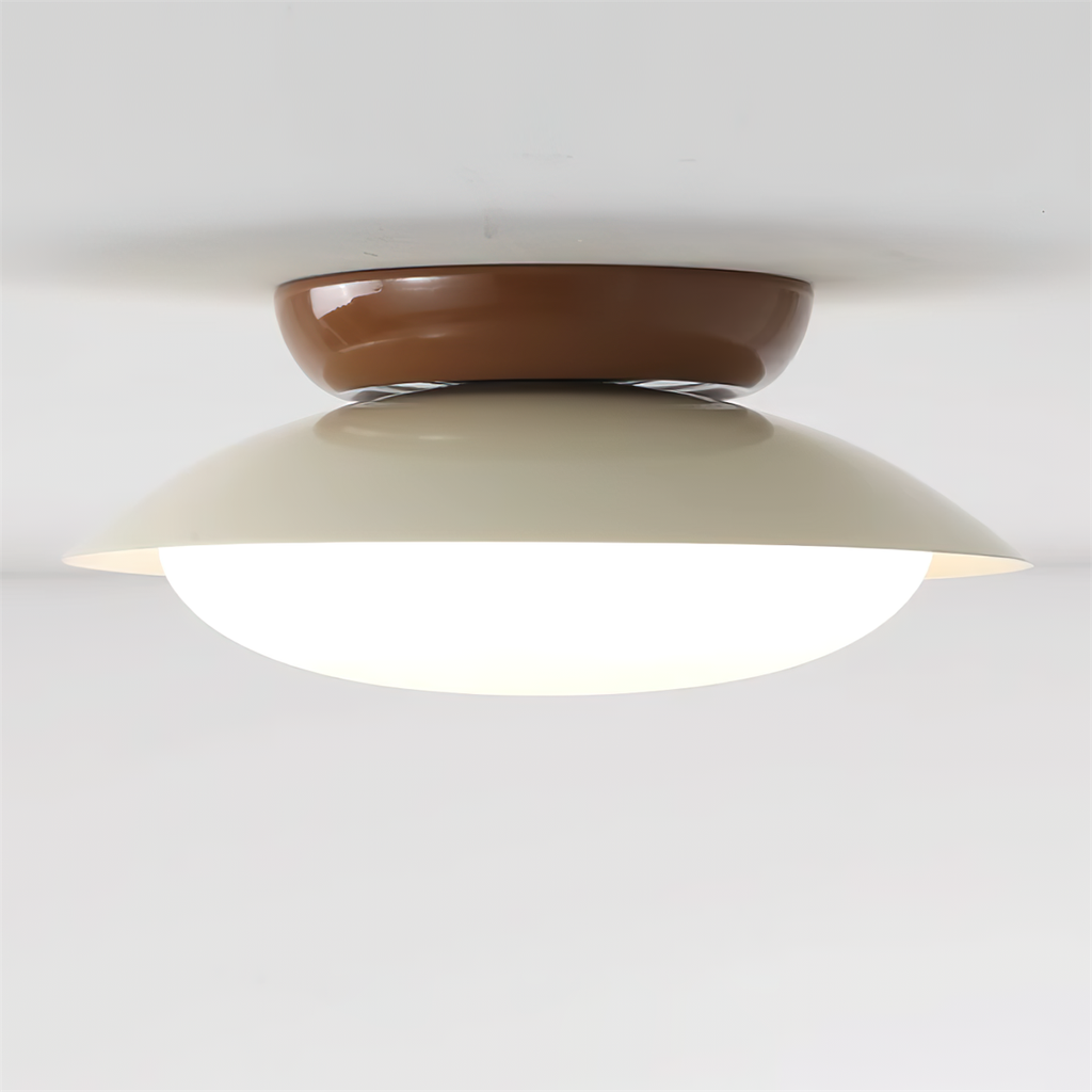 Rund LED-taklampe - naturlig glød og diskret eleganse