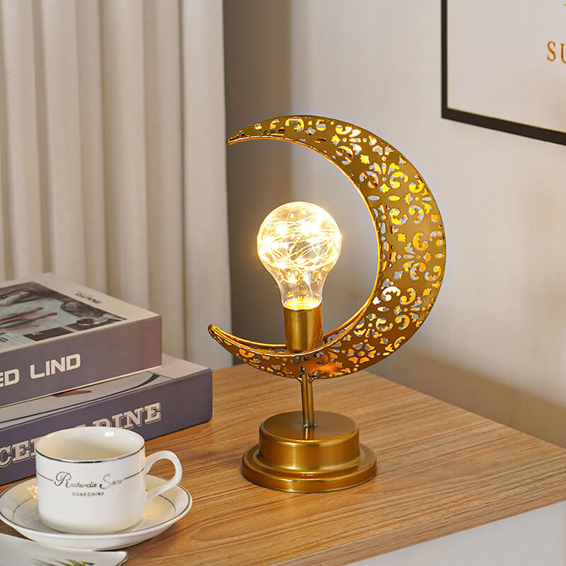 Gouden maanlamp - Magische gloed & Betoverende sfeer