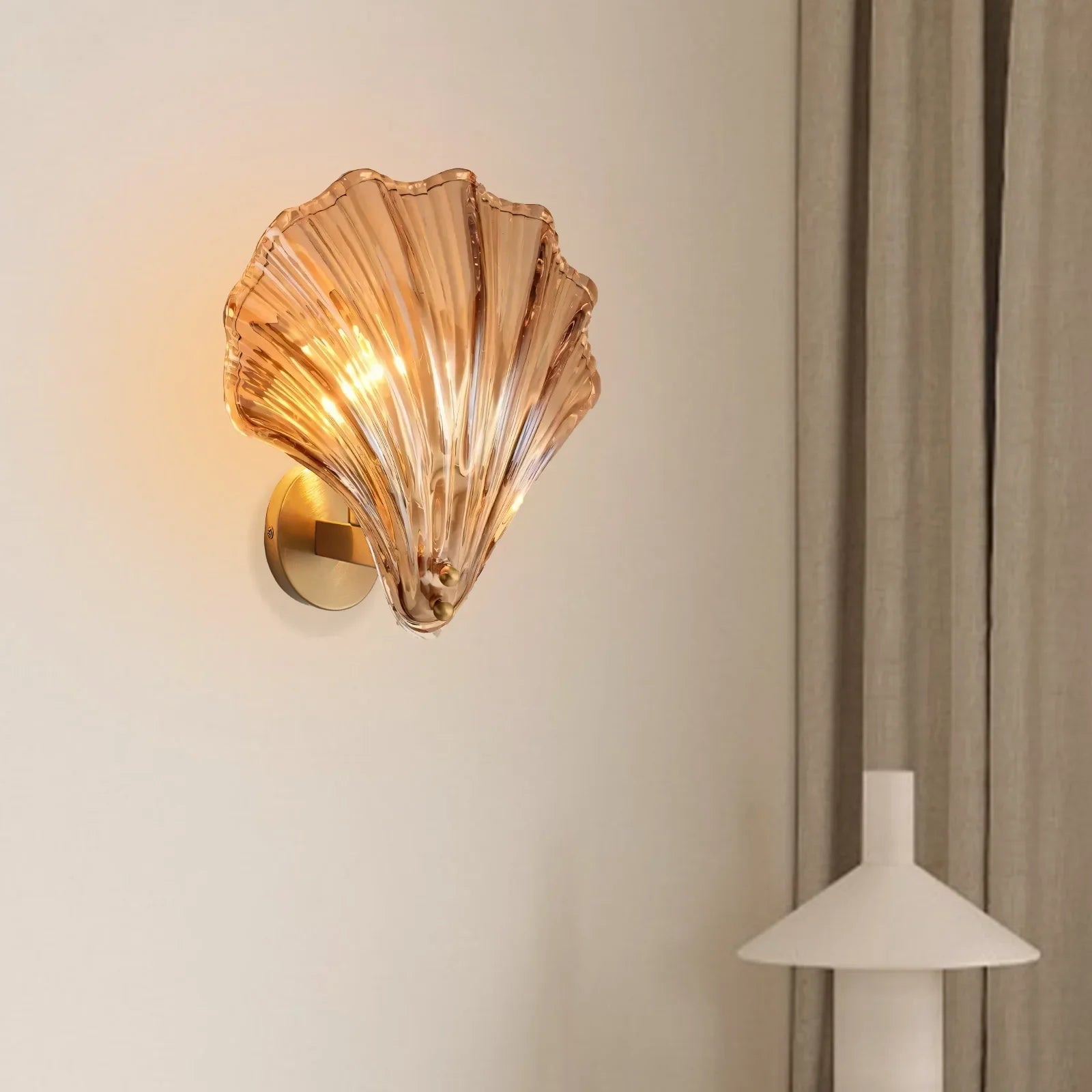 Aplique de Parede Concha – Iluminação Elegante e Marinha 