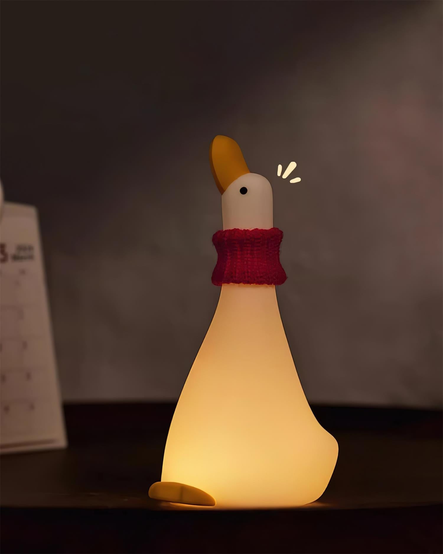 Lumină de noapte cu gâscă fermecată - lumină tactilă și design liniștitor