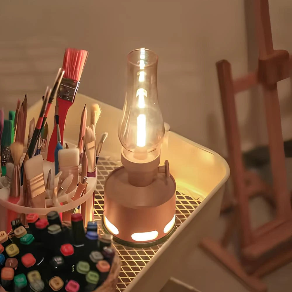 Lámpara LED de Estilo Retro – Iluminación Decorativa Elegante 
