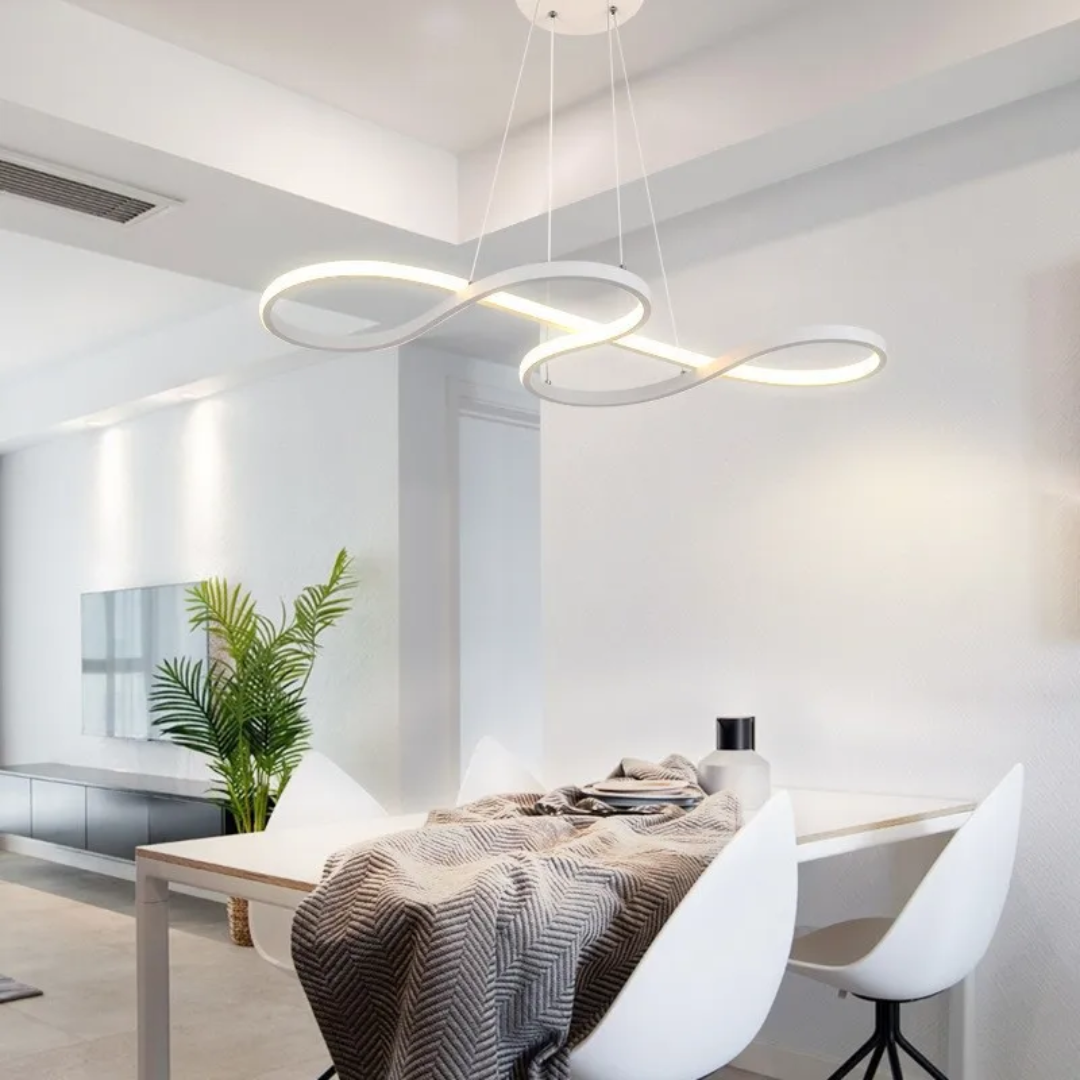 إضاءة LED حديثة على شكل حلقات - تصميم أنيق ومستقبلي 