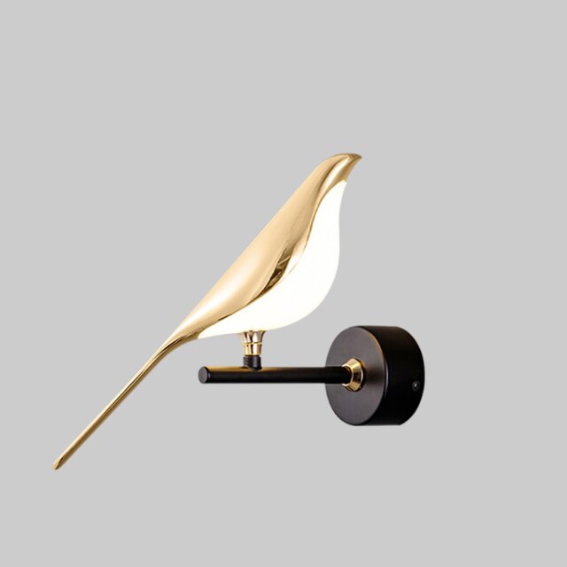 Wandlampe Vogel – Zarte und leuchtende Dekoration 