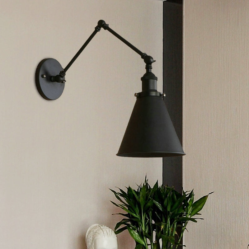 Vägglampa i industriell stil - solid struktur och unik stil