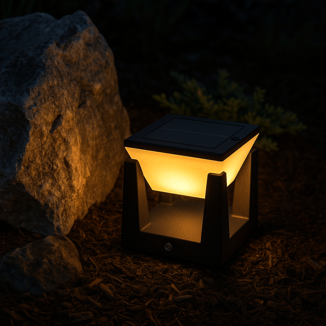Utendørs solcellelampe