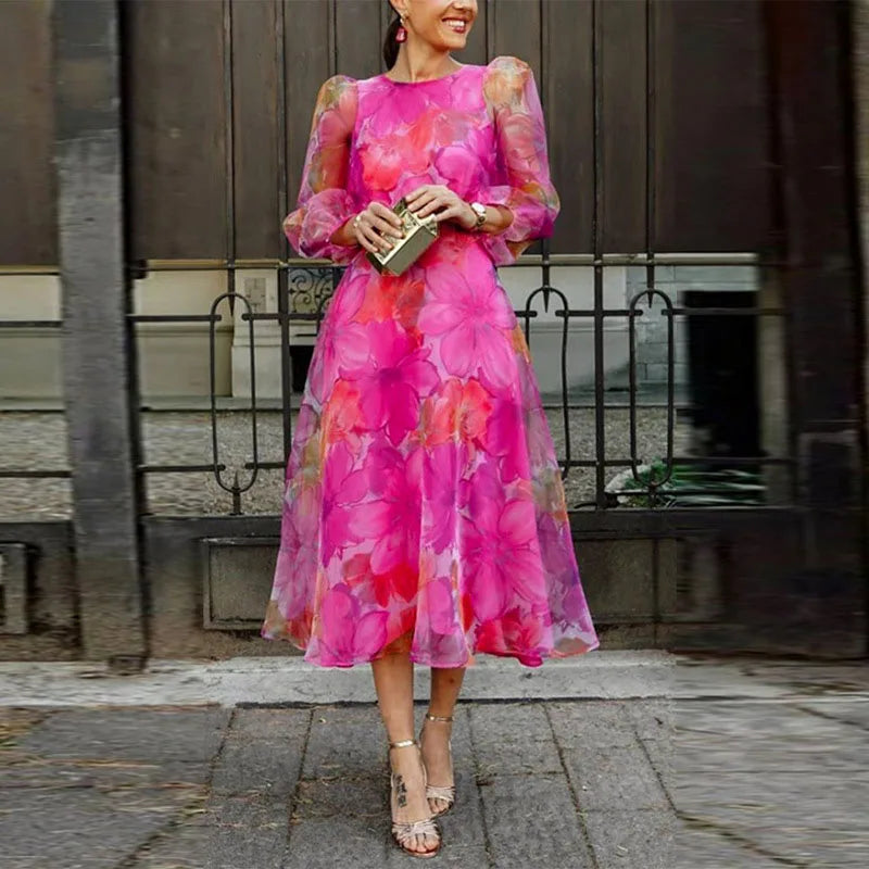 Sophie | Rochie Florală Elegantă – Stil Chic și Feminin 