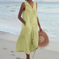 Sandrine | Vestido Leve de Verão – Elegância e Decote em V 