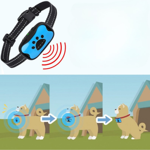 Anti-skällhalsband för hund — Mjuk och effektiv träning 