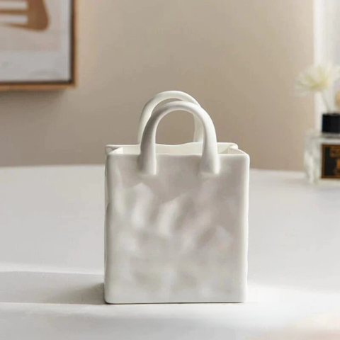Vaso Decorativo Saco à Mão – Toque Chic e Original 