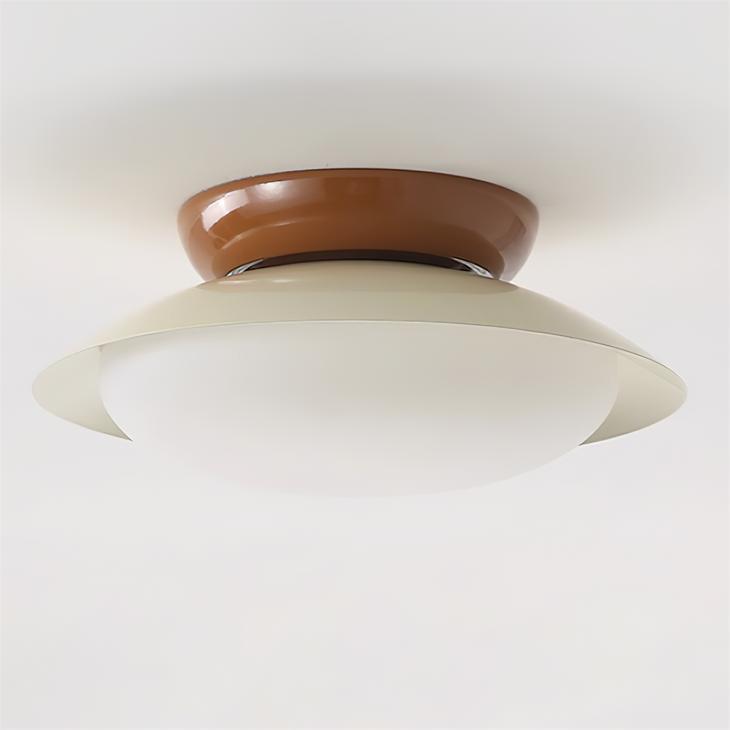 Rund LED-taklampe - naturlig glød og diskret eleganse