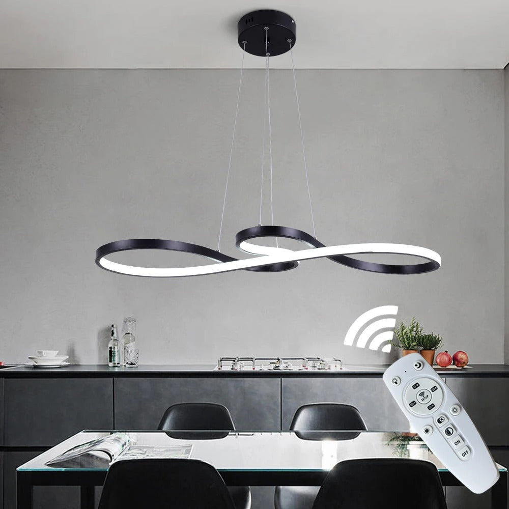 إضاءة LED حديثة على شكل حلقات - تصميم أنيق ومستقبلي 
