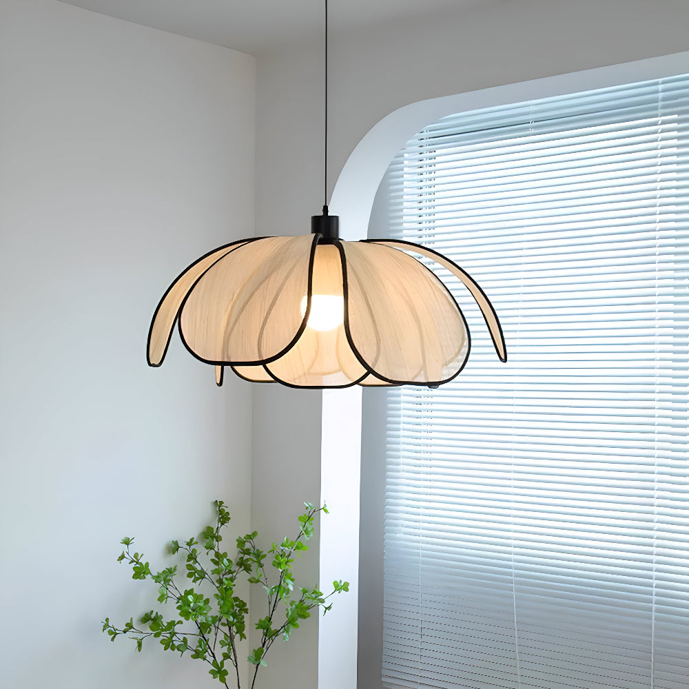 Elegancka lampa wisząca z naturalnej wikliny - naturalna dekoracja i harmonijne oświetlenie
