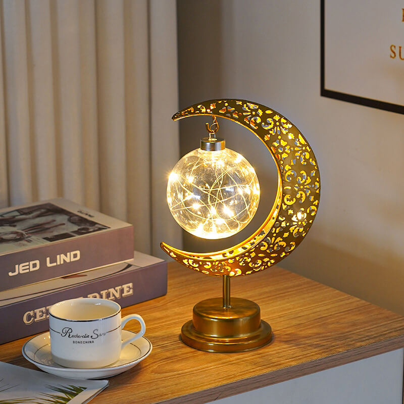 Gouden maanlamp - Magische gloed & Betoverende sfeer