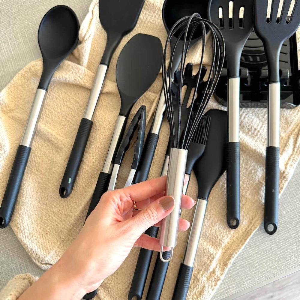 Set de Cocina de Silicona de 12 Piezas - Completo y Cómodo de Usar