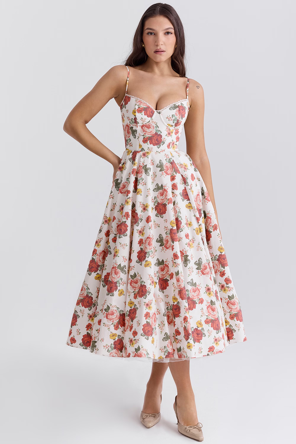 Lory | Robe Mi-Longue À Bretelles – Glamour Classique Et Légèreté