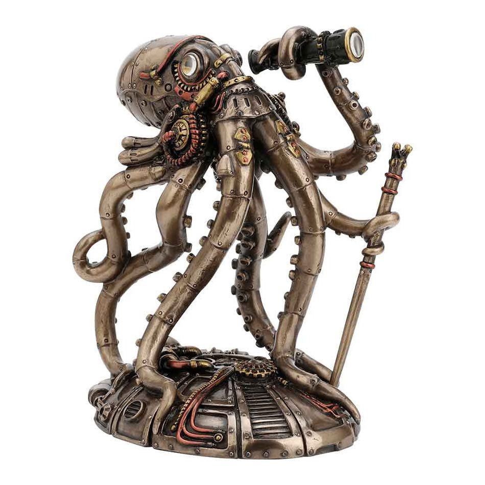 Dekorativ Blæksprutte Statue – Original Design Og Industriel Atmosfære 