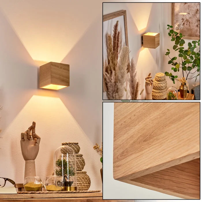 Vegglampe i firkantet design – Chic og autentisk stil 
