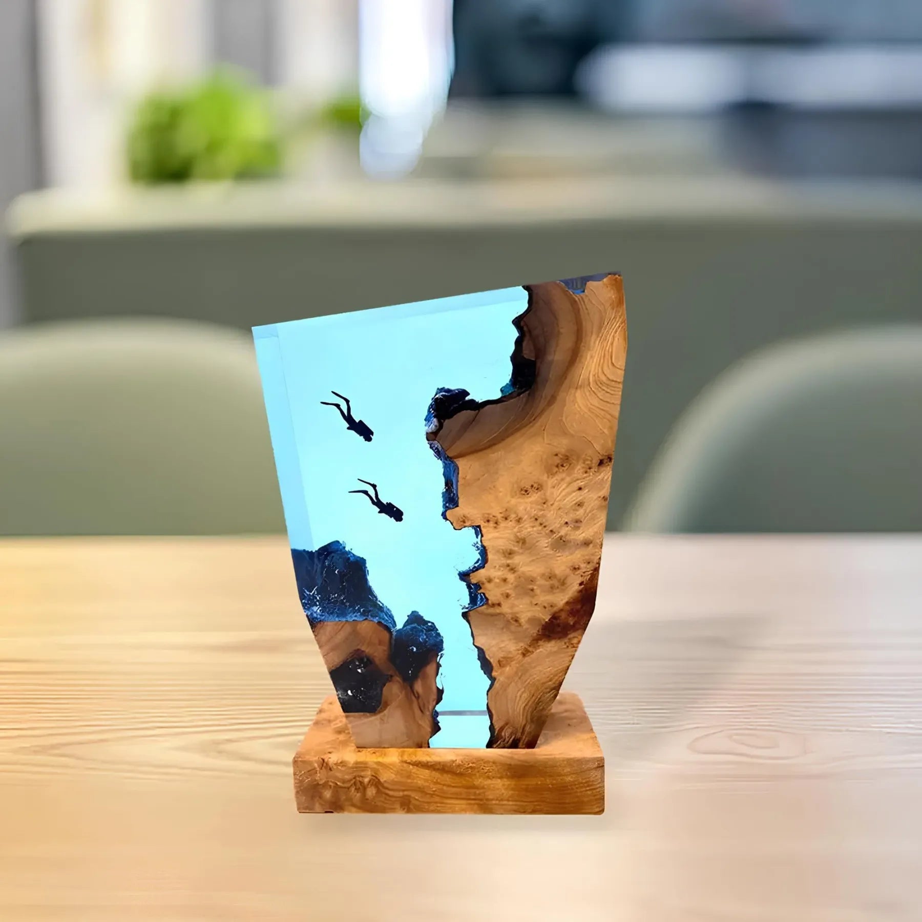 Lâmpada de Mesa Oceânica – Decoração Luminosa Aconchegante 