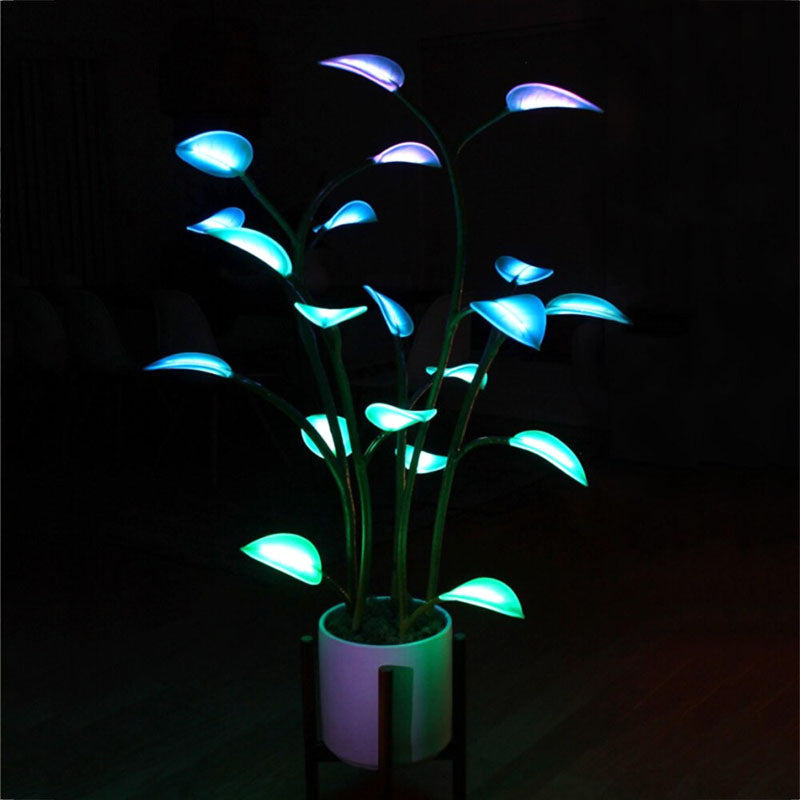 Magiczna Lampa LED w Kształcie Rośliny – Naturalna i Czarująca Atmosfera 