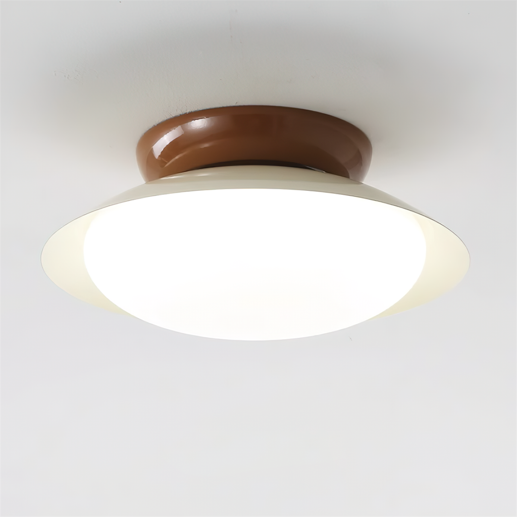 Rund LED-taklampe - naturlig glød og diskret eleganse